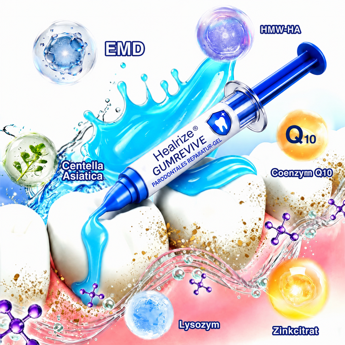 🦷🦢Healrize® GumRevive Gel zur Regeneration des Zahnhalteapparats (bei Zahnfleischbluten, Zahnfleischrückgang und lockeren Zähnen)🦷