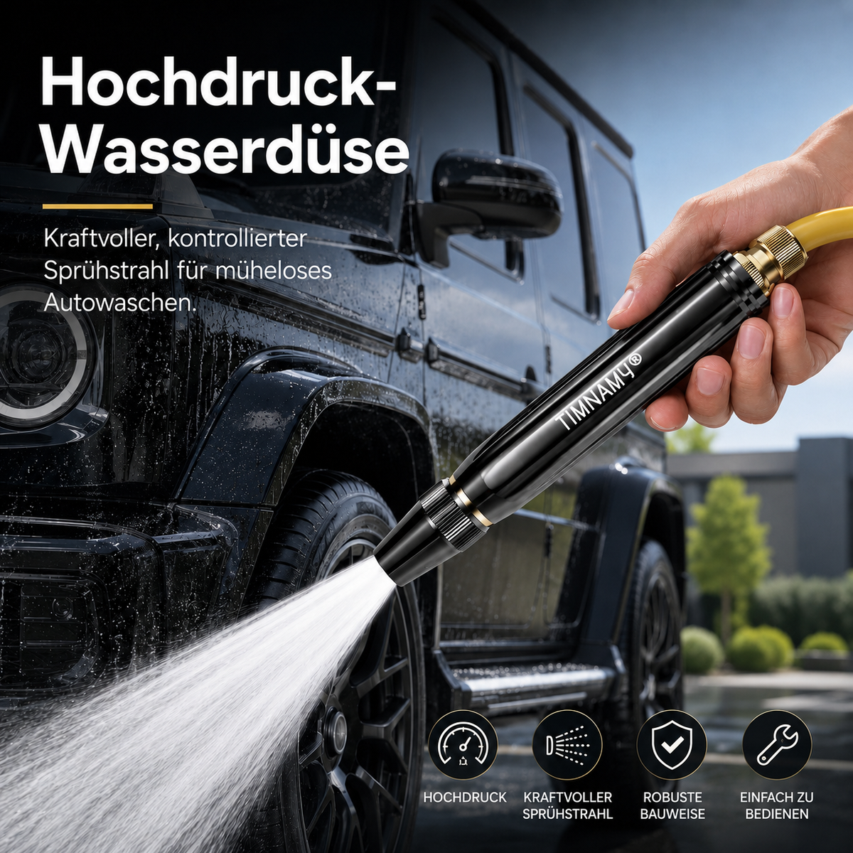 🚗 NUR HEUTE: 50 % RABATT auf den TIMNAMY® Leistungsstarken Hochdruck-Reiniger für Haus, Auto & Garten ✨✨