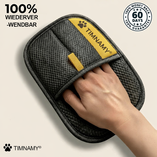 Diese Woche im zeitlich begrenzten Sonderangebot 🔥 TIMNAMY® Antistatische Tierhaarentfernungshandschuhe — 🐈🐕 Entfernt tiefsitzende Haare, wiederverwendbar und waschbar, geeignet zur Reinigung von Sofas, Kleidung und Autoinnenräumen.
