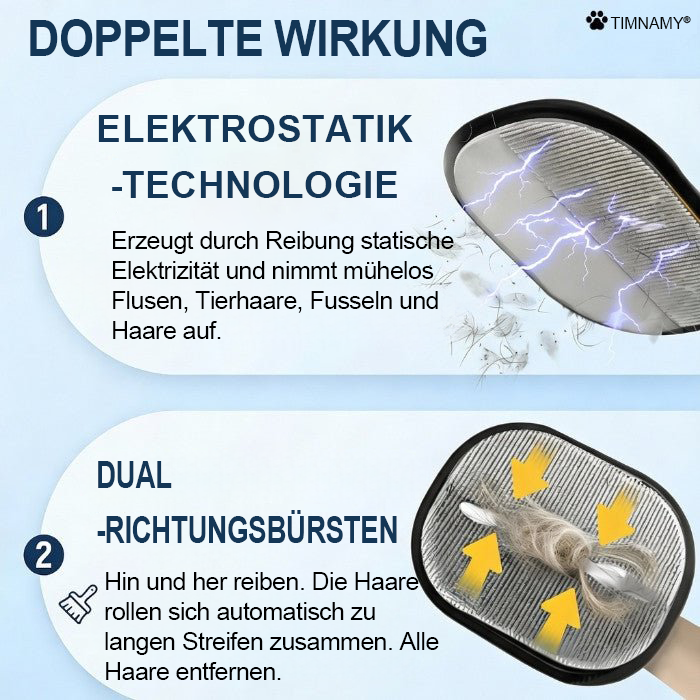 Diese Woche im zeitlich begrenzten Sonderangebot 🔥 TIMNAMY® Antistatische Tierhaarentfernungshandschuhe — 🐈🐕 Entfernt tiefsitzende Haare, wiederverwendbar und waschbar, geeignet zur Reinigung von Sofas, Kleidung und Autoinnenräumen.