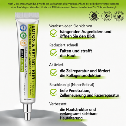 Hergestellt und versandt aus den DE 👉 💝 Healrize® Botox & Vita-A Retinol Shot – Straffende Creme gegen Falten (Wrinkle-Lift) – Aktion am letzten Tag: 60 % Rabatt 💝