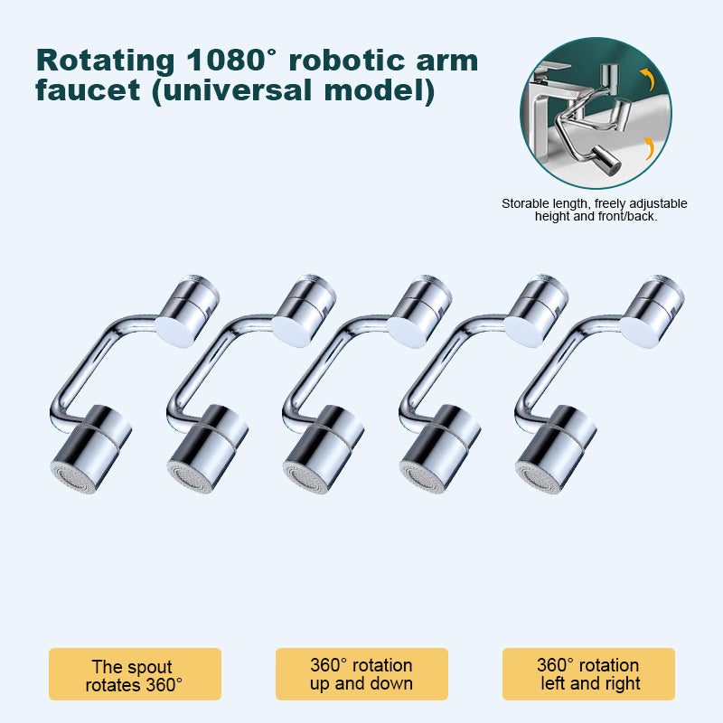 Last Day Promotion 49% OFF🔥1080° All-adjustable Faucet Extender--⭐1080° Rotatable & Adjustable