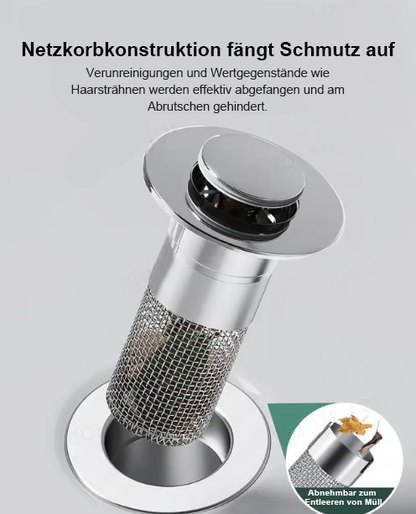 Letzter Tag der Aktion: 49 % Rabatt! 🔥 TIMNAMY® Ausziehbarer Spülbecken-Abflusssieb ---- 🛀 Beseitigt Gerüche und verhindert Verstopfungen