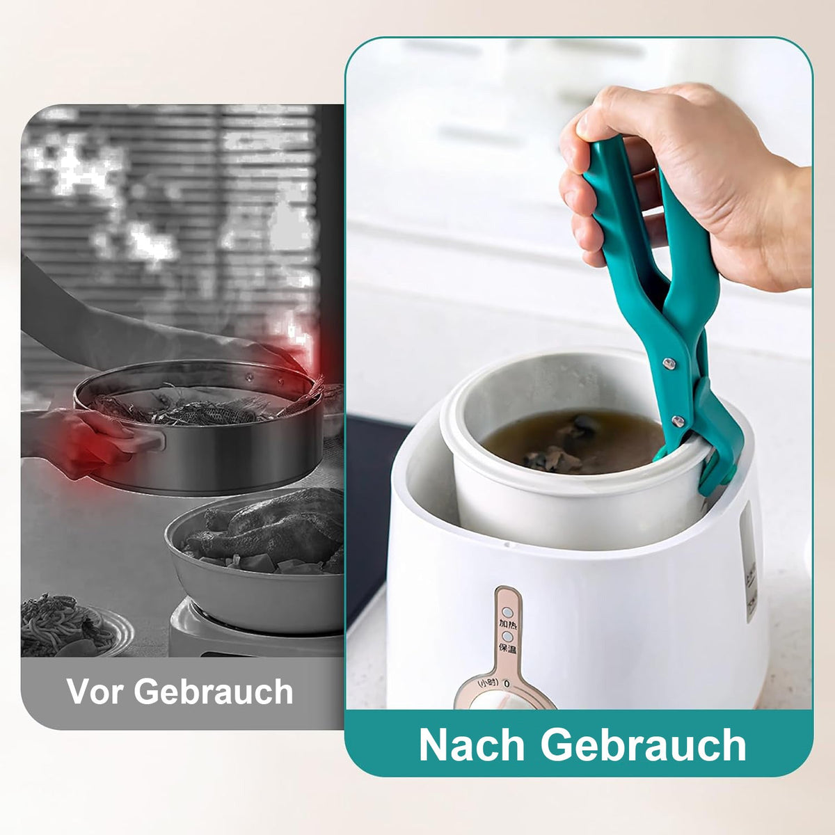 Diese Woche im Angebot: 60 % Rabatt!👑TIMNAMY® Mehrzweck-Schüsselhalter mit Verbrühungsschutz für die Küche 👑