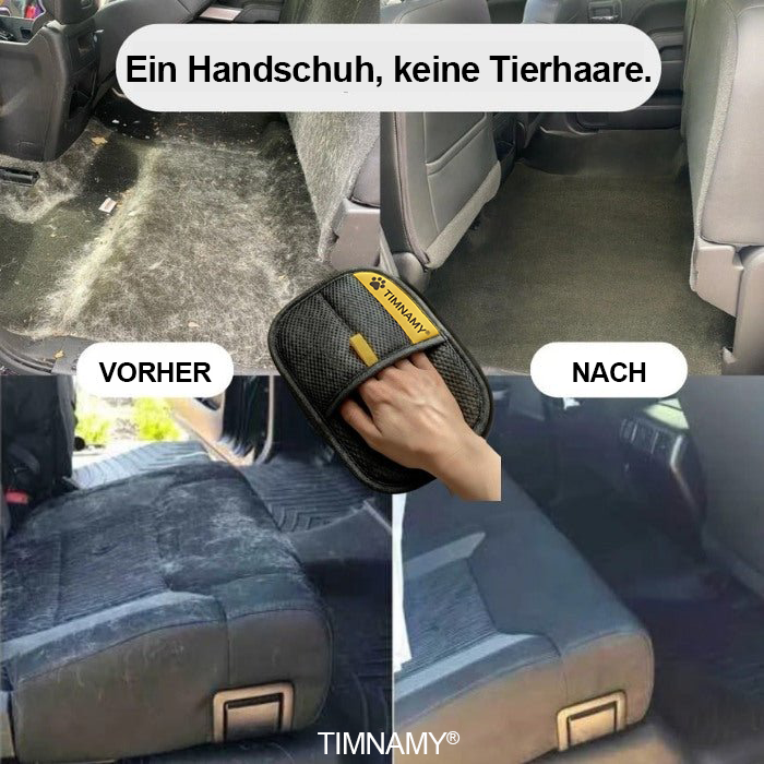 Diese Woche im zeitlich begrenzten Sonderangebot 🔥 TIMNAMY® Antistatische Tierhaarentfernungshandschuhe — 🐈🐕 Entfernt tiefsitzende Haare, wiederverwendbar und waschbar, geeignet zur Reinigung von Sofas, Kleidung und Autoinnenräumen.