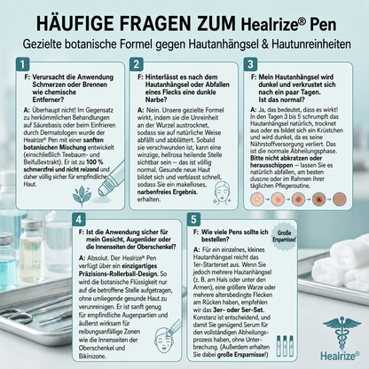 Healrize® 7-Tage Hautmal- & Flecken-Entferner 🐰(Schmerzfrei, Narbenfrei mit Rollball-Applikator)🐰