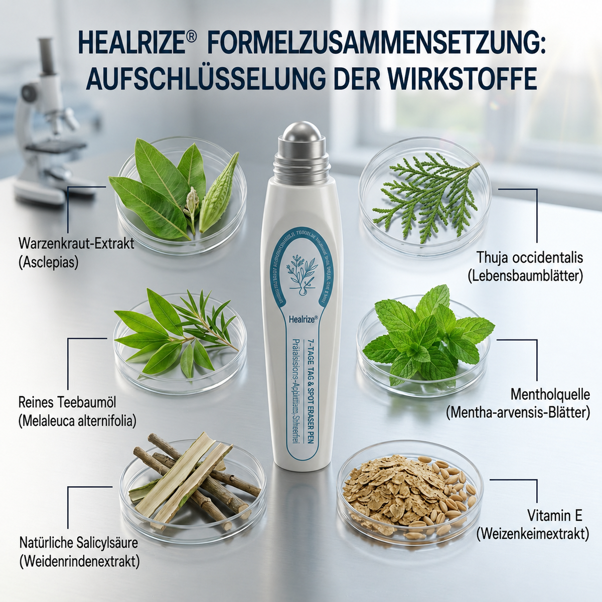 Healrize® 7-Tage Hautmal- & Flecken-Entferner 🐰(Schmerzfrei, Narbenfrei mit Rollball-Applikator)🐰