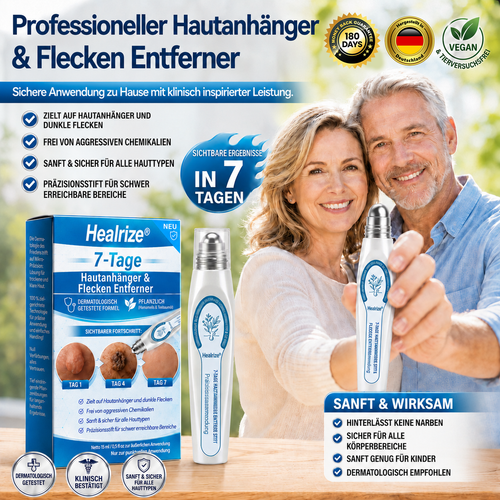 Healrize® 7-Tage Hautmal- & Flecken-Entferner 🐰(Schmerzfrei, Narbenfrei mit Rollball-Applikator)🐰