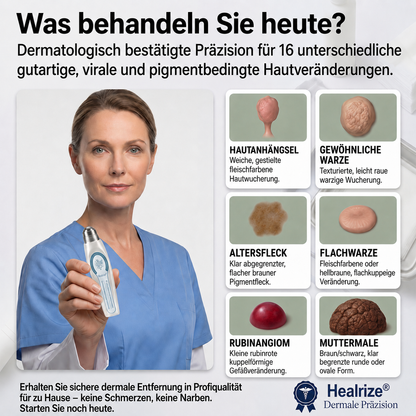Healrize® 7-Tage Hautmal- & Flecken-Entferner 🐰(Schmerzfrei, Narbenfrei mit Rollball-Applikator)🐰